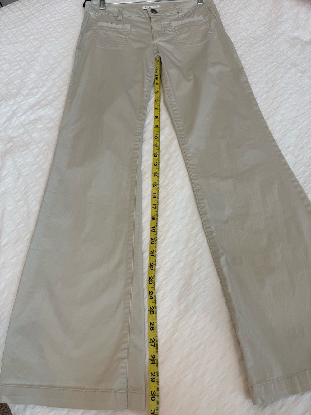 Cabi Sandy Trouser Tan Dress Flare Long Pants Size 4 - Picture 2 of 6